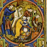 image 2 Detail from the Bible Moralisée Codex Vindobonensis 2554, first half 13th century
