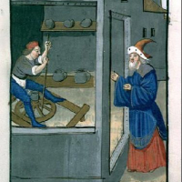 image 8 Jeremia visits the house of the potters, Petrus Comestor, c. 1495, Biblioteca Municipal de Lyon Rés Inc 58, f. 92