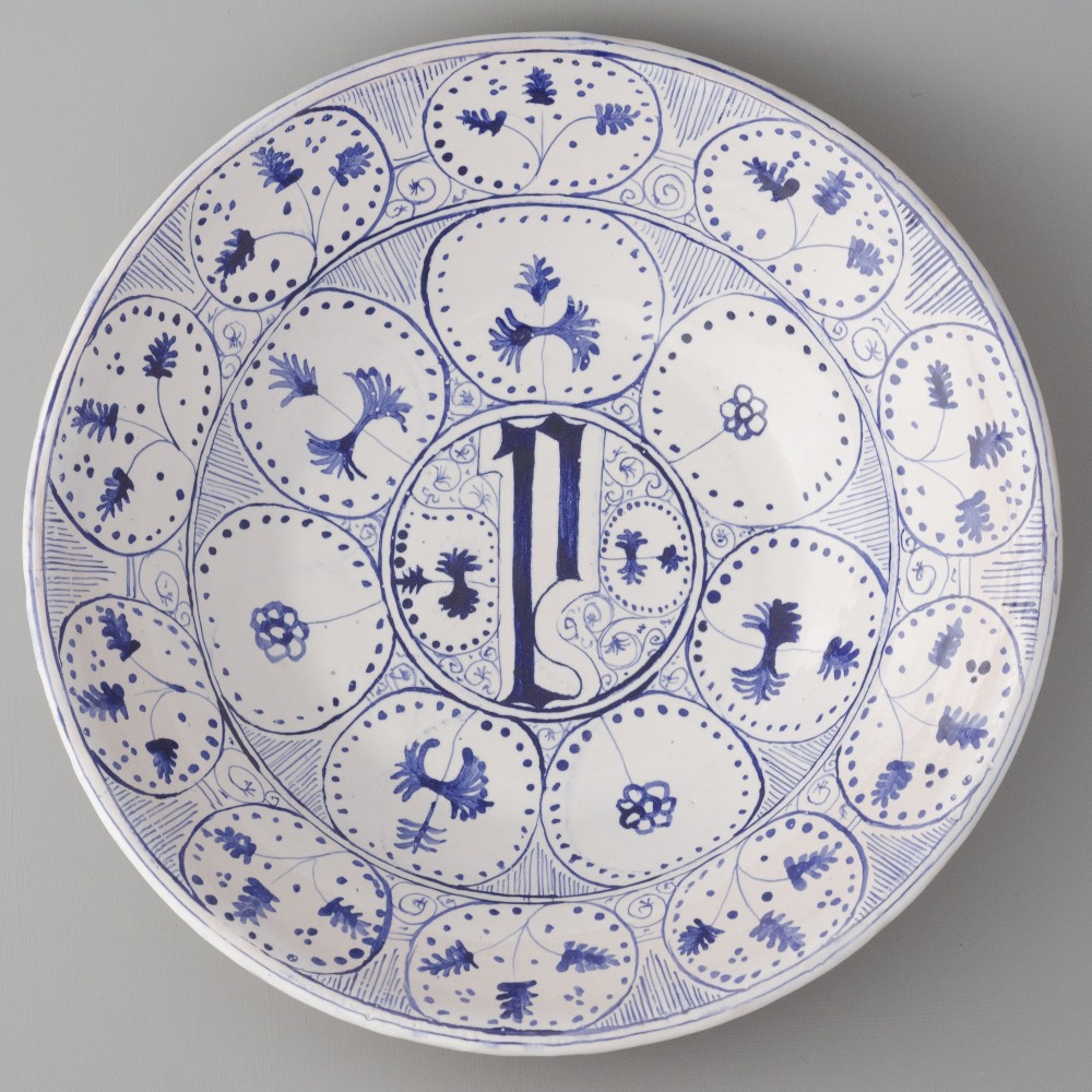 replica of a dish from Montelupo / 1460-1470