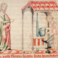 image 13 Jeremiah visits the house of the potters, Concordantiae caritatis SB Lilienfeld cod. 151 made in Austria, c. 1350, Stiftsbibliothek Lilienfeld