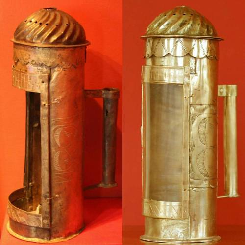 reconstruction of a lantern from Museum Lund